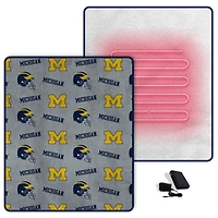 Pegasus  Michigan Wolverines Scattered Logos 60" x 70" Heated Blanket