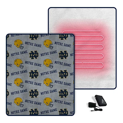 Pegasus  Notre Dame Fighting Irish Scattered Logos 60" x 70" Heated Blanket