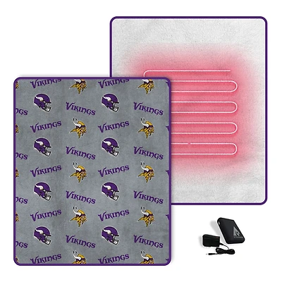 Pegasus  Minnesota Vikings Scattered Logos 60" x 70" Heated Blanket