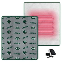 Pegasus  New York Jets Scattered Logos 60" x 70" Heated Blanket
