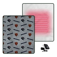 Pegasus  Chicago Bears Scattered Logos 60" x 70" Heated Blanket