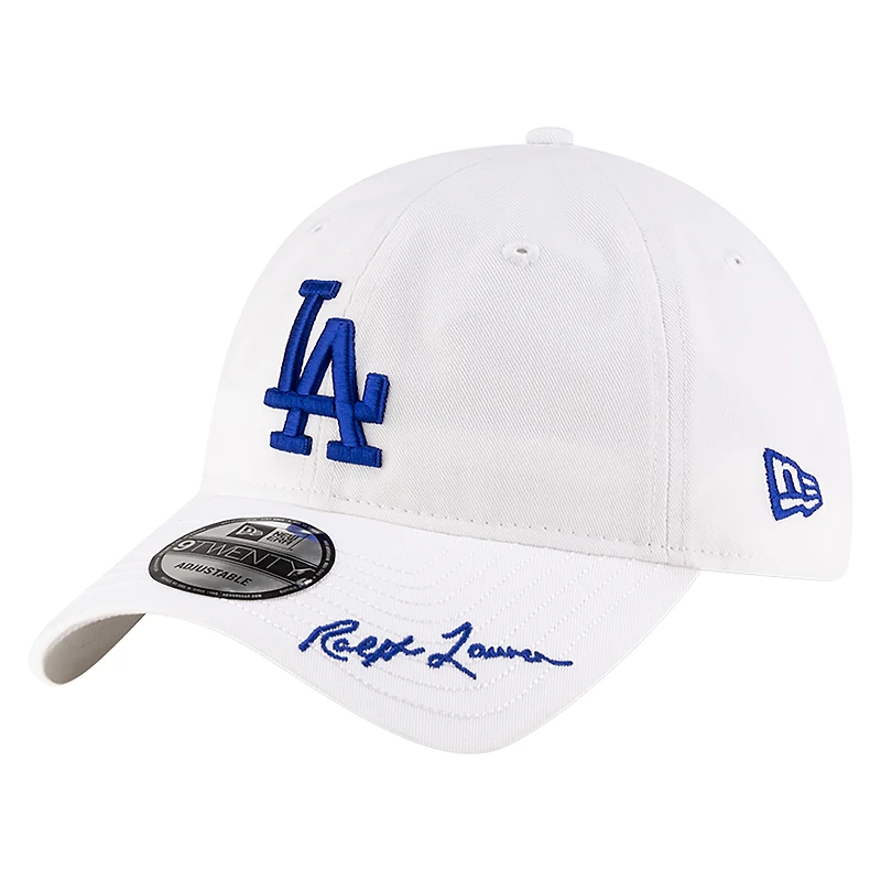 Men's New Era Ralph Lauren x MLB  White Los Angeles Dodgers 9TWENTY Adjustable Hat