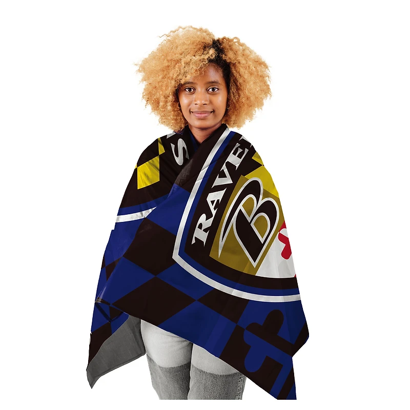 Pegasus Baltimore Ravens 54" x 70" Wearable Hero Cape