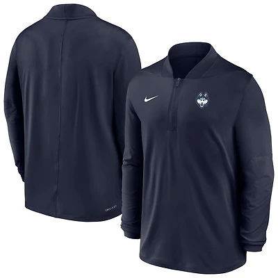 Men's Nike  Navy UConn Huskies Dri-FIT Half-Zip Pullover