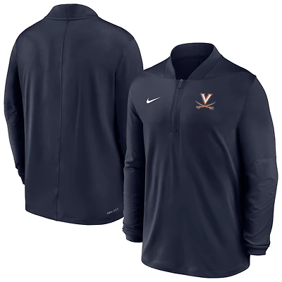 Men's Nike  Navy Virginia Cavaliers Dri-FIT Half-Zip Pullover