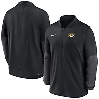 Men's Nike  Black Missouri Tigers Dri-FIT Half-Zip Pullover