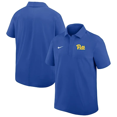 Men's Nike Royal Pitt Panthers Woven Dri-FIT Polo