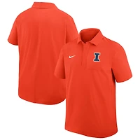 Men's Nike Orange Illinois Fighting Illini Woven Dri-FIT Polo