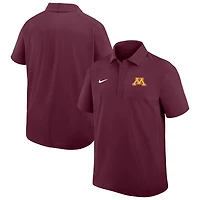 Men's Nike Maroon Minnesota Golden Gophers Woven Dri-FIT Polo