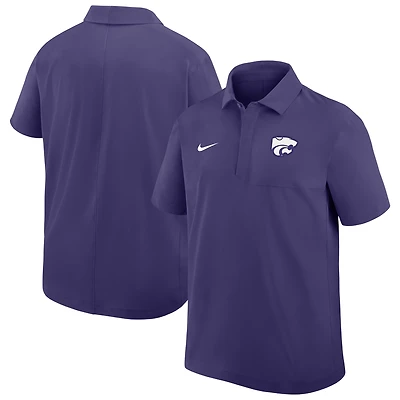 Men's Nike Purple Kansas State Wildcats Woven Dri-FIT Polo