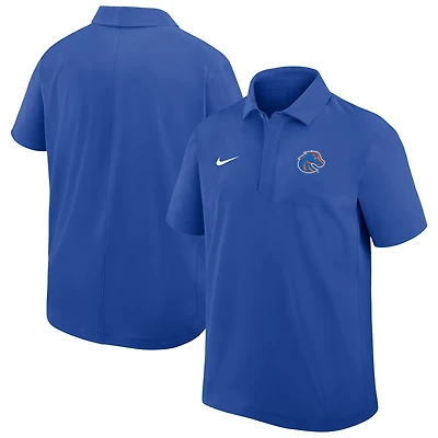Men's Nike Royal Boise State Broncos Woven Dri-FIT Polo