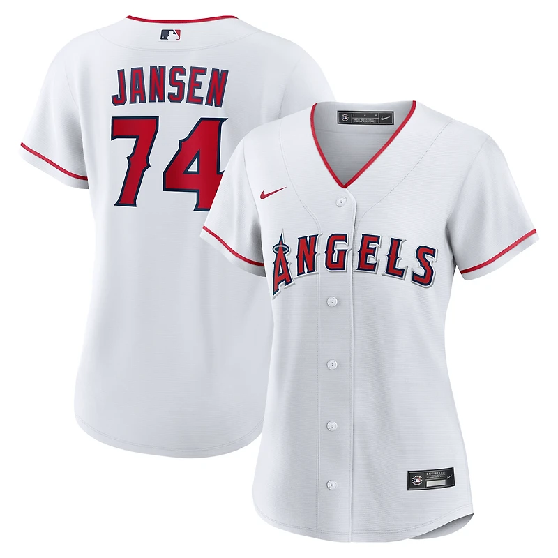 Women's Nike Kenley Jansen White Los Angeles Angels Home Replica Jersey