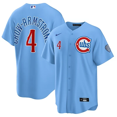 Men's Nike Pete Crow-Armstrong Light Blue Chicago Cubs Alternate Replica Player Jersey