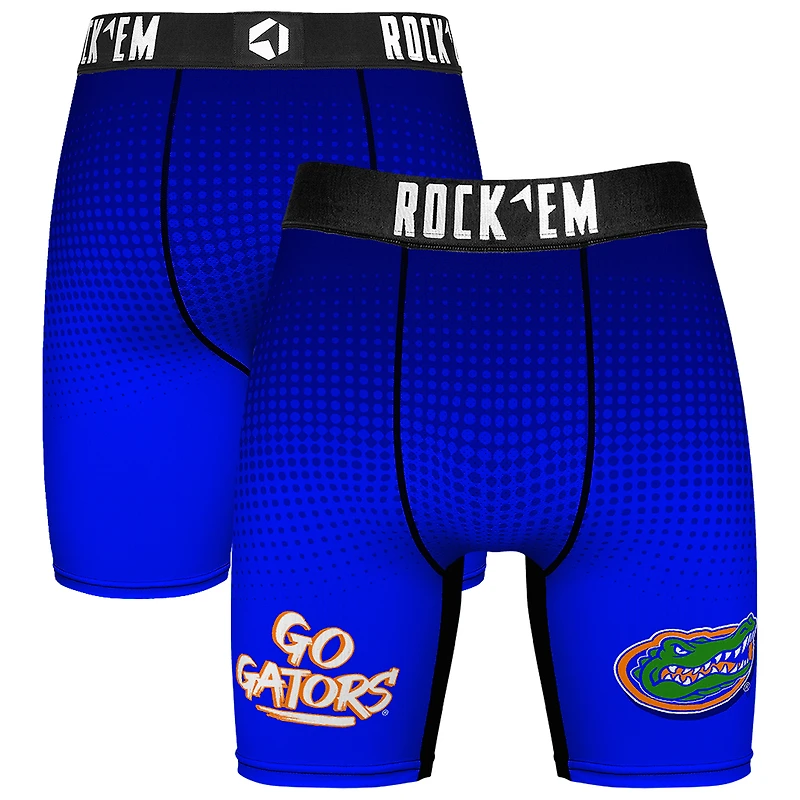 Men's Rock Em Socks Royal Florida Gators Slogan Boxer Briefs
