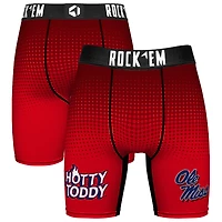 Men's Rock Em Socks Red Ole Miss Rebels Slogan Boxer Briefs