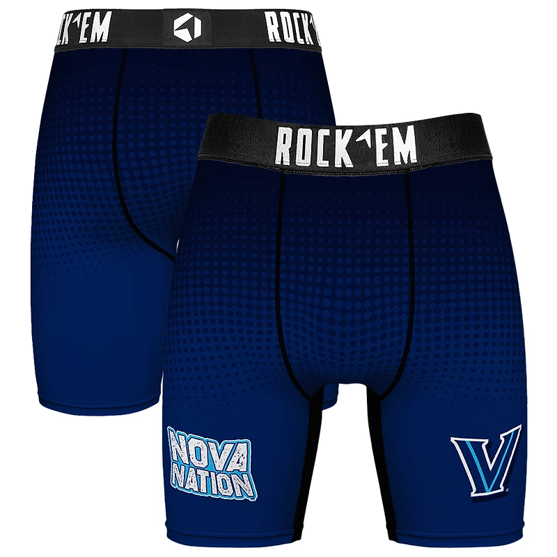 Men's Rock Em Socks Navy Villanova Wildcats Slogan Boxer Briefs