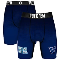Men's Rock Em Socks Navy Villanova Wildcats Slogan Boxer Briefs