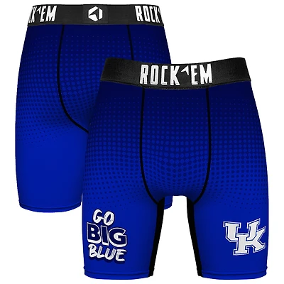 Men's Rock Em Socks Royal Kentucky Wildcats Slogan Boxer Briefs