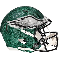 Jalen Hurts Philadelphia Eagles Autographed Swarovski Crystal Riddell Speed Authentic Helmet - Art by Rock On Sports