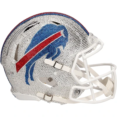Josh Allen Buffalo Bills Autographed Swarovski Crystal Riddell Speed Authentic Helmet - Art by Rock On Sports