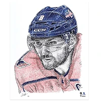 Alexander Ovechkin Washington Capitals 16" x 20" Photo Print - Art & Signed by Jayce Hall - Limited Edition of 99