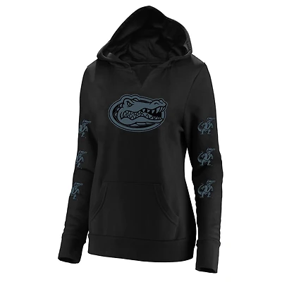 Women's Fanatics Black Florida Gators Plus Sleeve Hit Pullover Hoodie