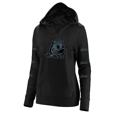 Women's Fanatics Black Oregon Ducks Plus Sleeve Hit Pullover Hoodie