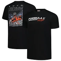 Men's Black Formula 1 2025 Las Vegas Grand Prix Lights Out T-Shirt