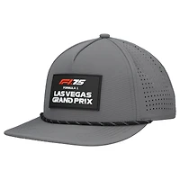 Men's  Gray Formula 1 2025 Las Vegas Grand Prix Core Performance Snapback Hat