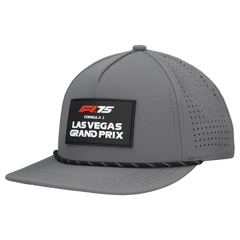 Men's  Gray Formula 1 2025 Las Vegas Grand Prix Core Performance Snapback Hat