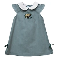 Infant Girls Vive La Fete Green Bemidji State Beavers Mini Check Pattern A-Line Dress
