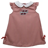 Infant Girls Vive La Fete Red Henderson State Reddies Mini Check Pattern A-Line Dress