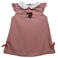 Toddler Girls Vive La Fete Red Bridgewater State Bears Mini Check Pattern A-Line Dress