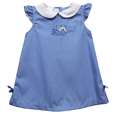 Toddler Girls Vive La Fete Royal UAH Chargers Mini Check Pattern A-Line Dress