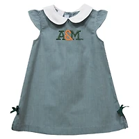 Toddler Girls Vive La Fete Green Florida A&M Rattlers Mini Check Pattern A-Line Dress