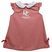 Toddler Girls Vive La Fete Red Davidson Wildcats Mini Check Pattern A-Line Dress