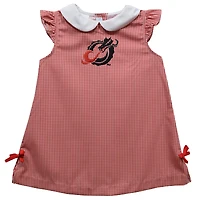 Toddler Girls Vive La Fete Red Minnesota State Moorhead Dragons Mini Check Pattern A-Line Dress