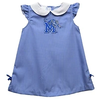 Toddler Girls Vive La Fete Royal Memphis Tigers Mini Check Pattern A-Line Dress