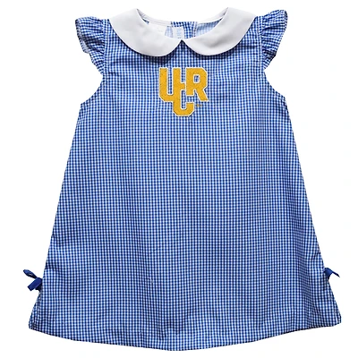 Toddler Girls Vive La Fete Blue UC Riverside Highlanders Mini Check Pattern A-Line Dress