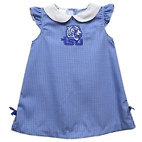 Toddler Girls Vive La Fete Royal Tennessee State Tigers Mini Check Pattern A-Line Dress