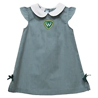 Toddler Girls Vive La Fete Green Wayne State Warriors Mini Check Pattern A-Line Dress