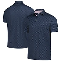 Men's Puma Navy Arnold Palmer MATTR Micro Umbrellas Printed Polo