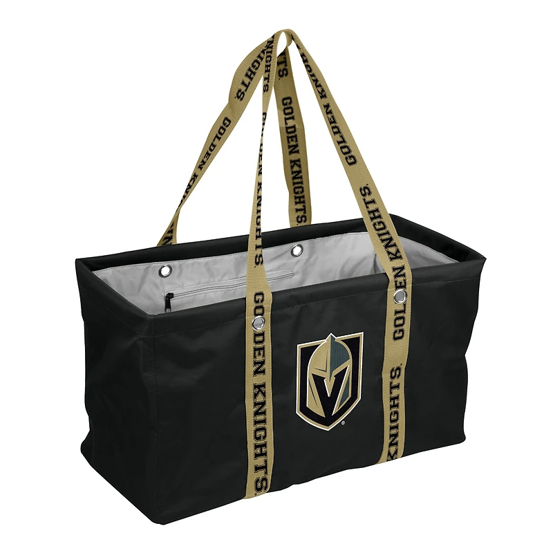 Logo Brands Vegas Golden Knights Picnic Caddy with Wordmark Strap