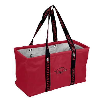 Logo Brands Arkansas Razorbacks Picnic Caddy with Wordmark Strap
