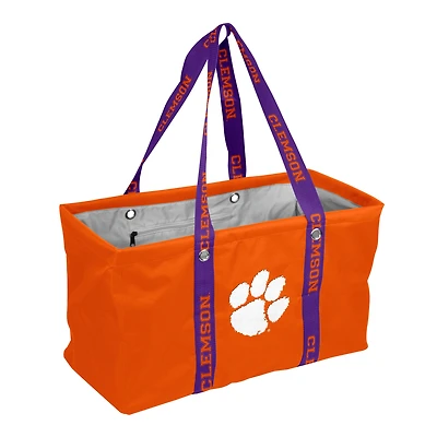 Logo Brands Clemson Tigers Picnic Caddy with Wordmark Strap
