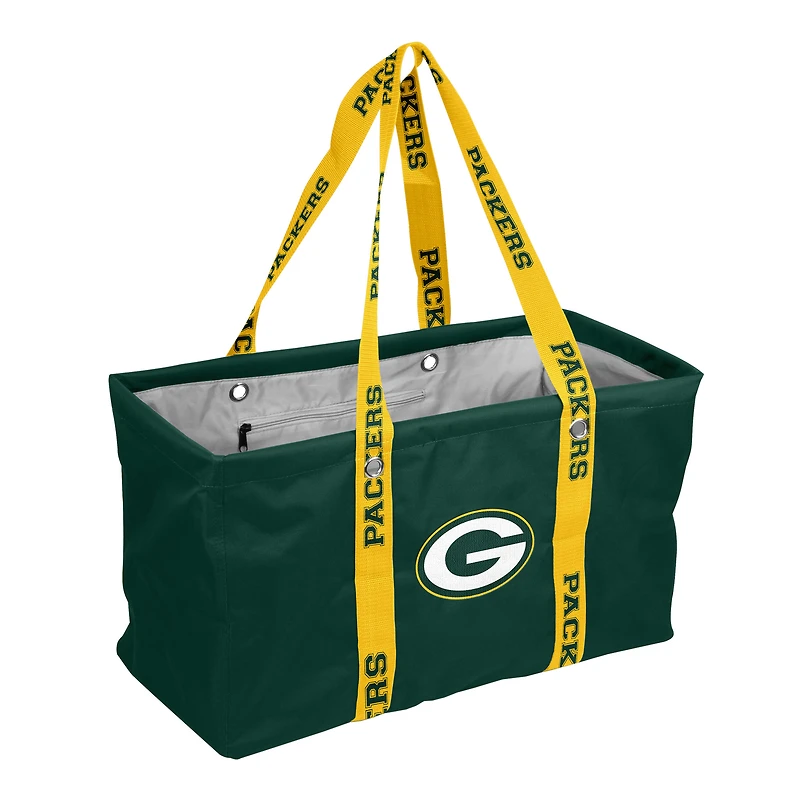 Logo Brands Green Bay Packers Picnic Caddy with Wordmark Strap