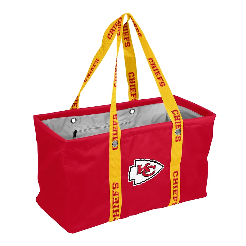 Logo Brands Kansas City Chiefs Picnic Caddy with Wordmark Strap