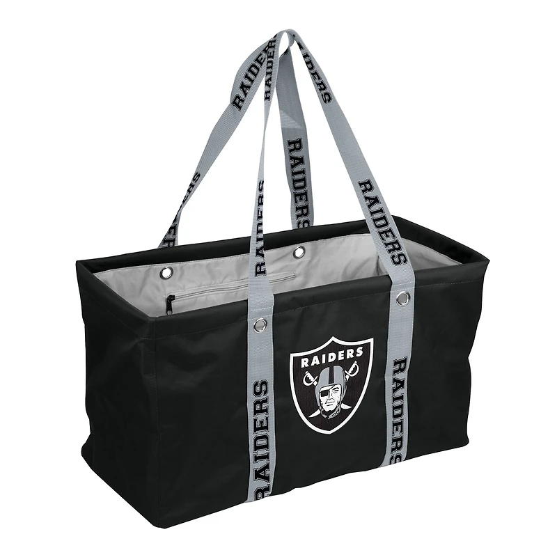 Logo Brands Las Vegas Raiders Picnic Caddy with Wordmark Strap
