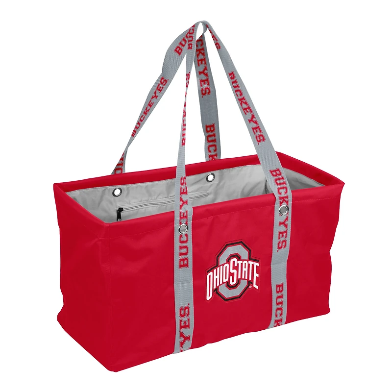 Logo Brands Ohio State Buckeyes Picnic Caddy with Wordmark Strap