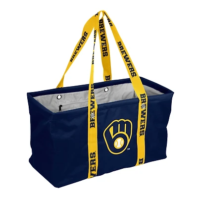 Logo Brands Milwaukee Brewers Picnic Caddy with Wordmark Strap